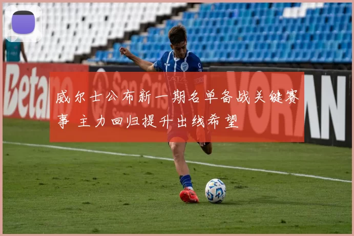 威尔士公布新一期名单备战关键赛事 主力回归提升出线希望